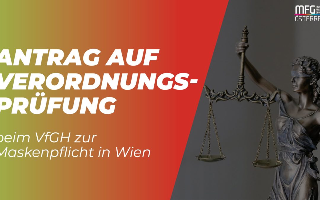 MFG bringt Verfassungsbeschwerde gegen Wiener Maskenpflicht ein