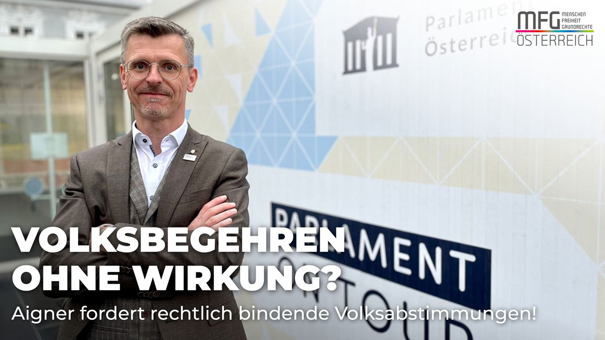 MFG-Österreich Bundespartei fordert mehr direkte Demokratie und Bürgerbeteiligung