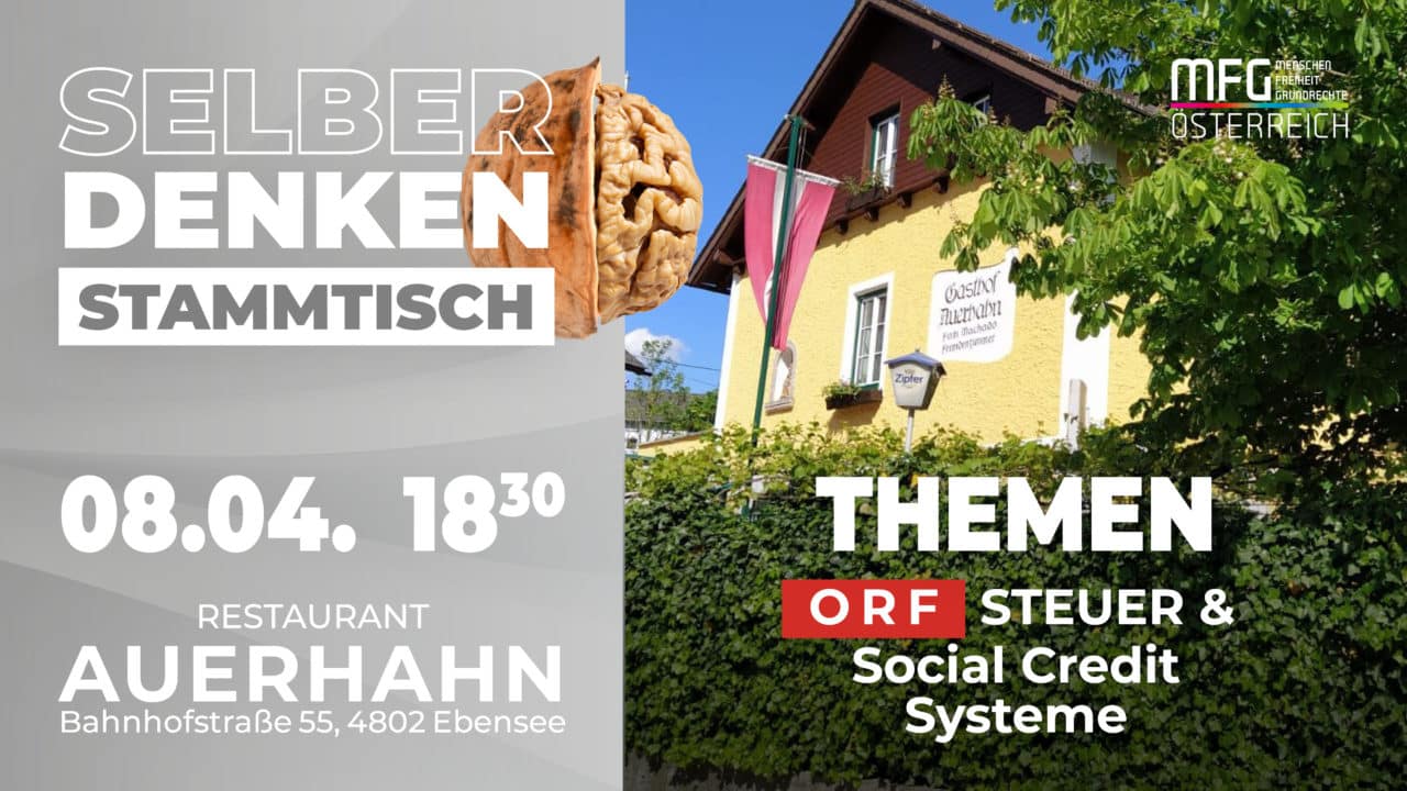 Einladung zum Selberdenken Stammtisch in Ebensee - MFG Österreich ...