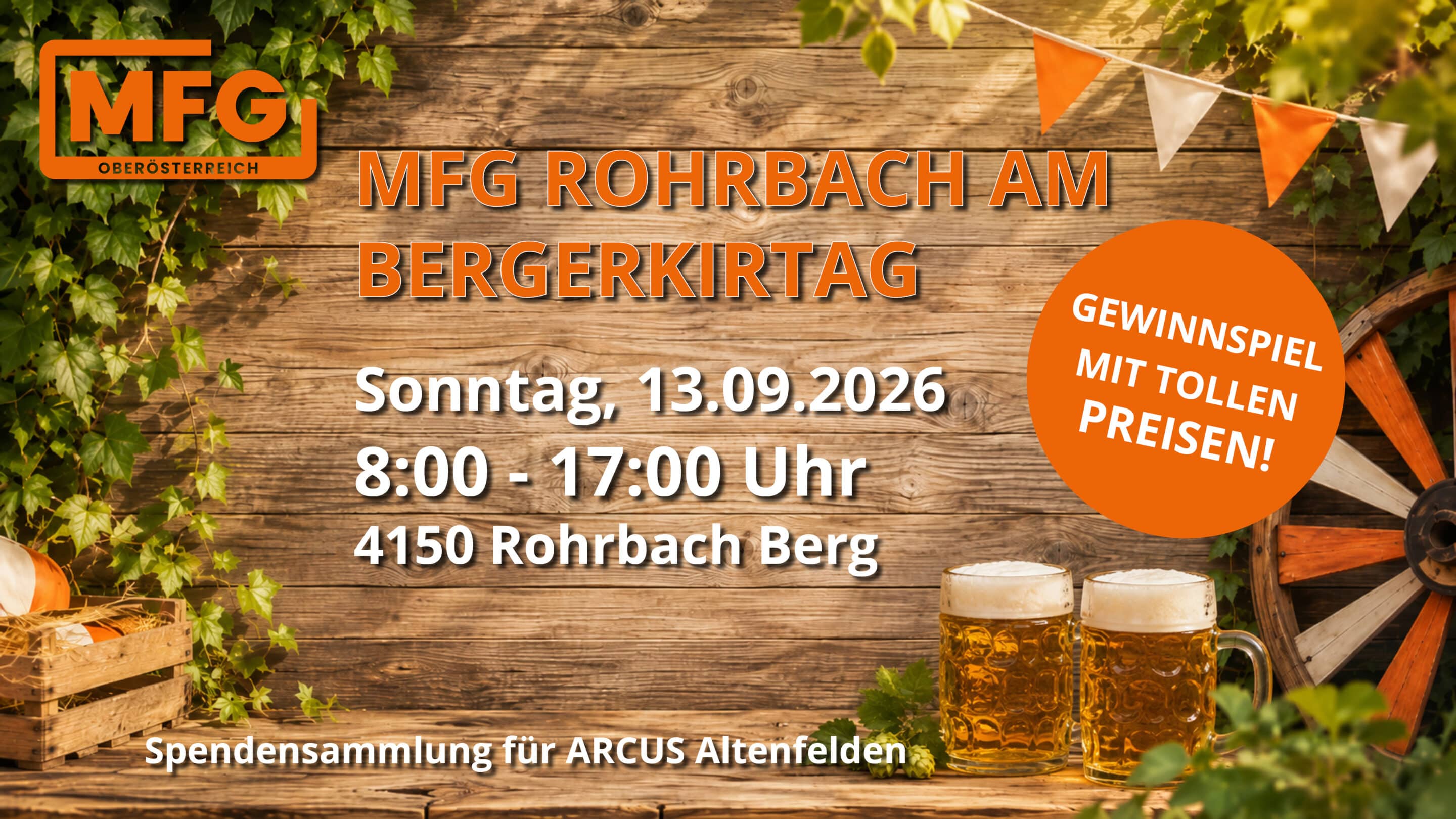 MFG Rohrbach mit dabei am Berger Kirtag
